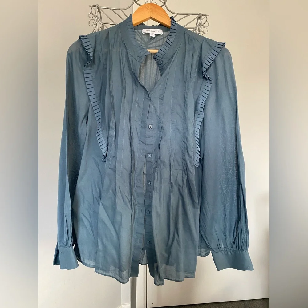 Witchery 💯% cotton blouse - Picture 2 of 8